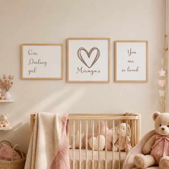 Wall Frame - Darling Love (Set Of 3)
