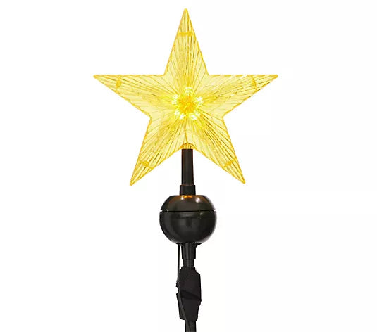 Animated Santa's Sleigh Ride Tree Topper with Banner