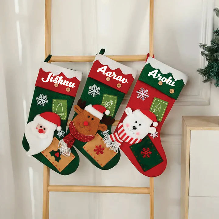 Babble Wrap Snowflake Serenade Stocking (Set of 3)