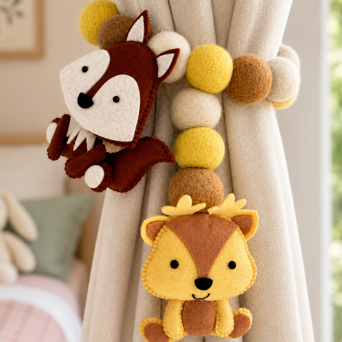 Curtain Tie - Forest Friends