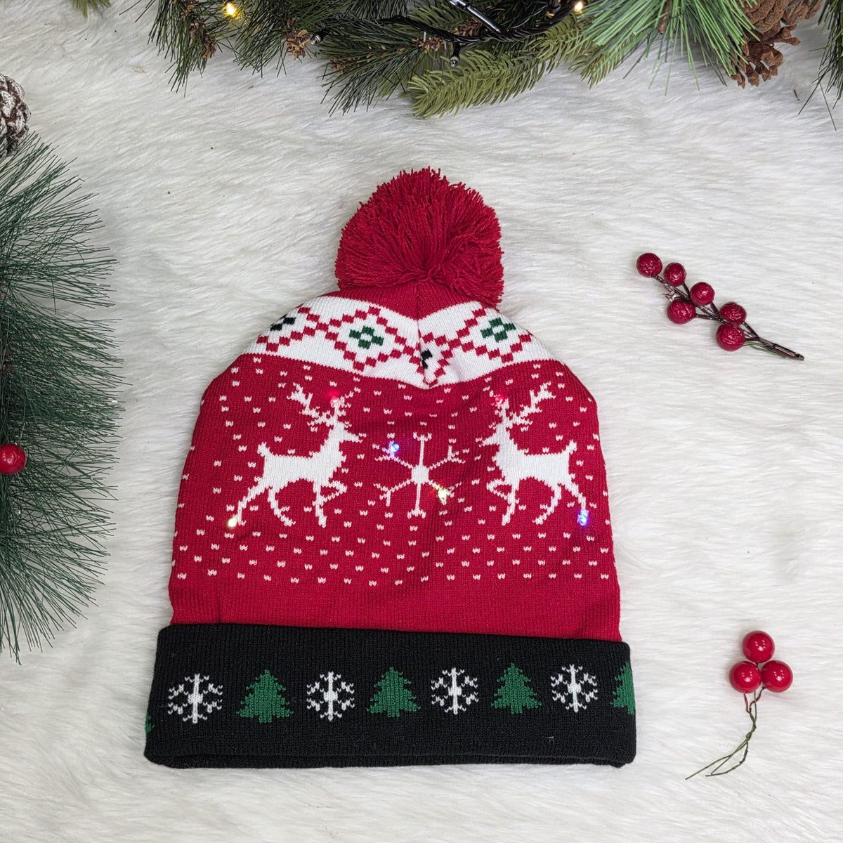 Knit LED Beanie -Set of 4