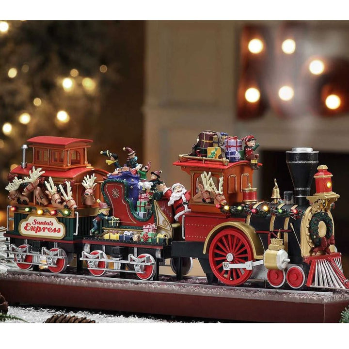 Babble Wrap 16" Musical Santa's Express Adventure With Real Smoke