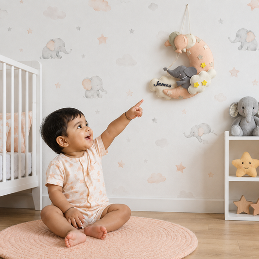 Babble Wrap  Moonlit Jumbo Name Hanging