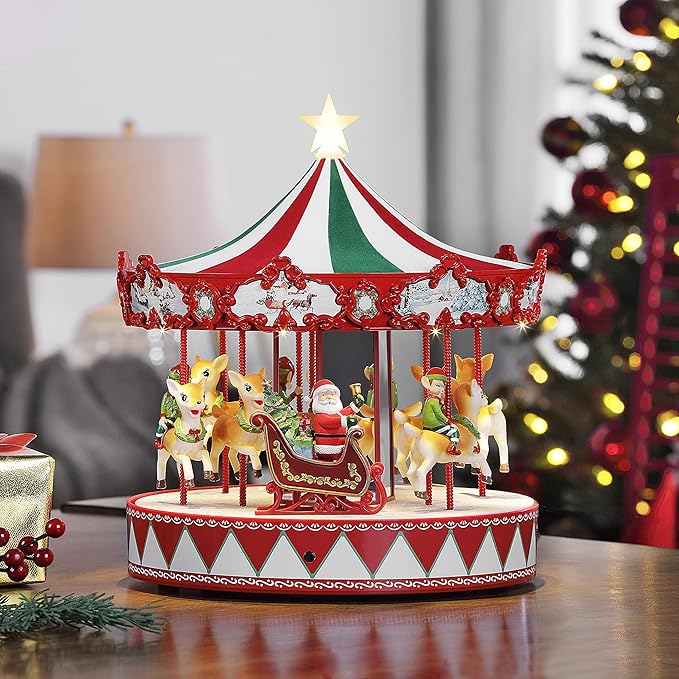 Babble Wrap 14" Musical Vintage Carousel