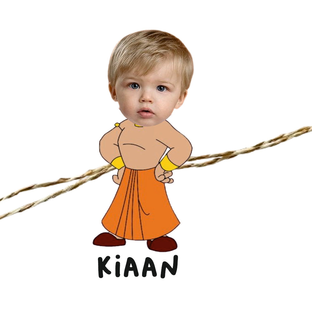 Babble Wrap Personalised Caricature Rakhi - Chota Bheem