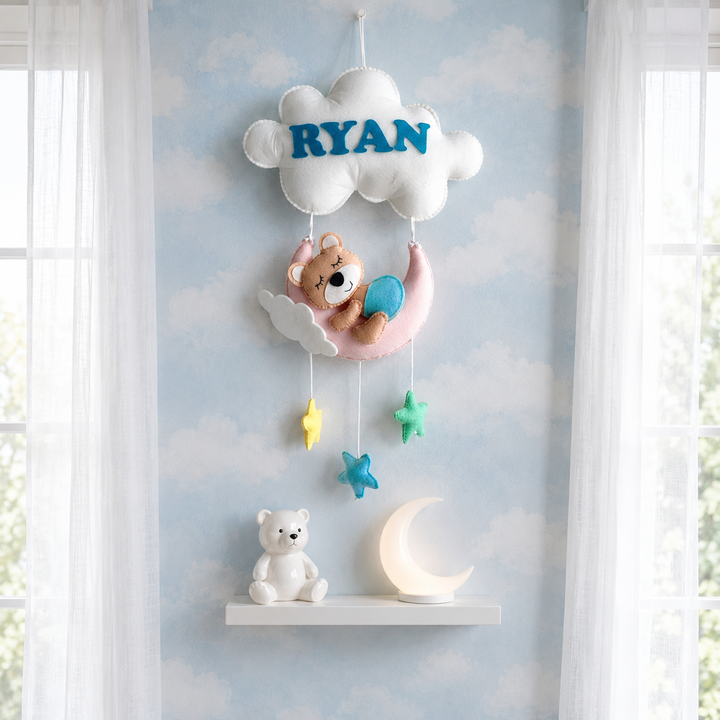 Babble Wrap Starry Snooze Name Hanging