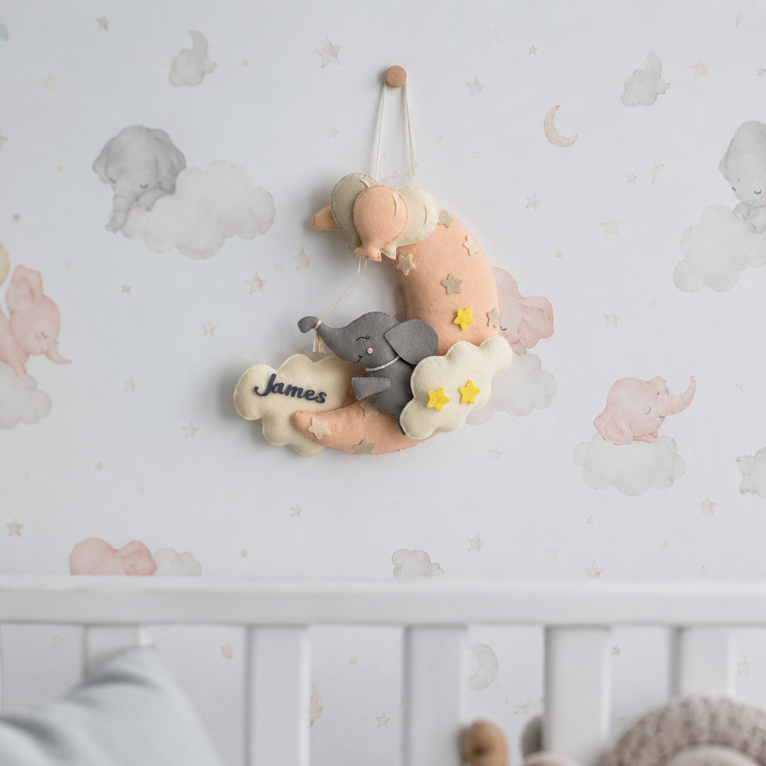Babble Wrap  Moonlit Jumbo Name Hanging