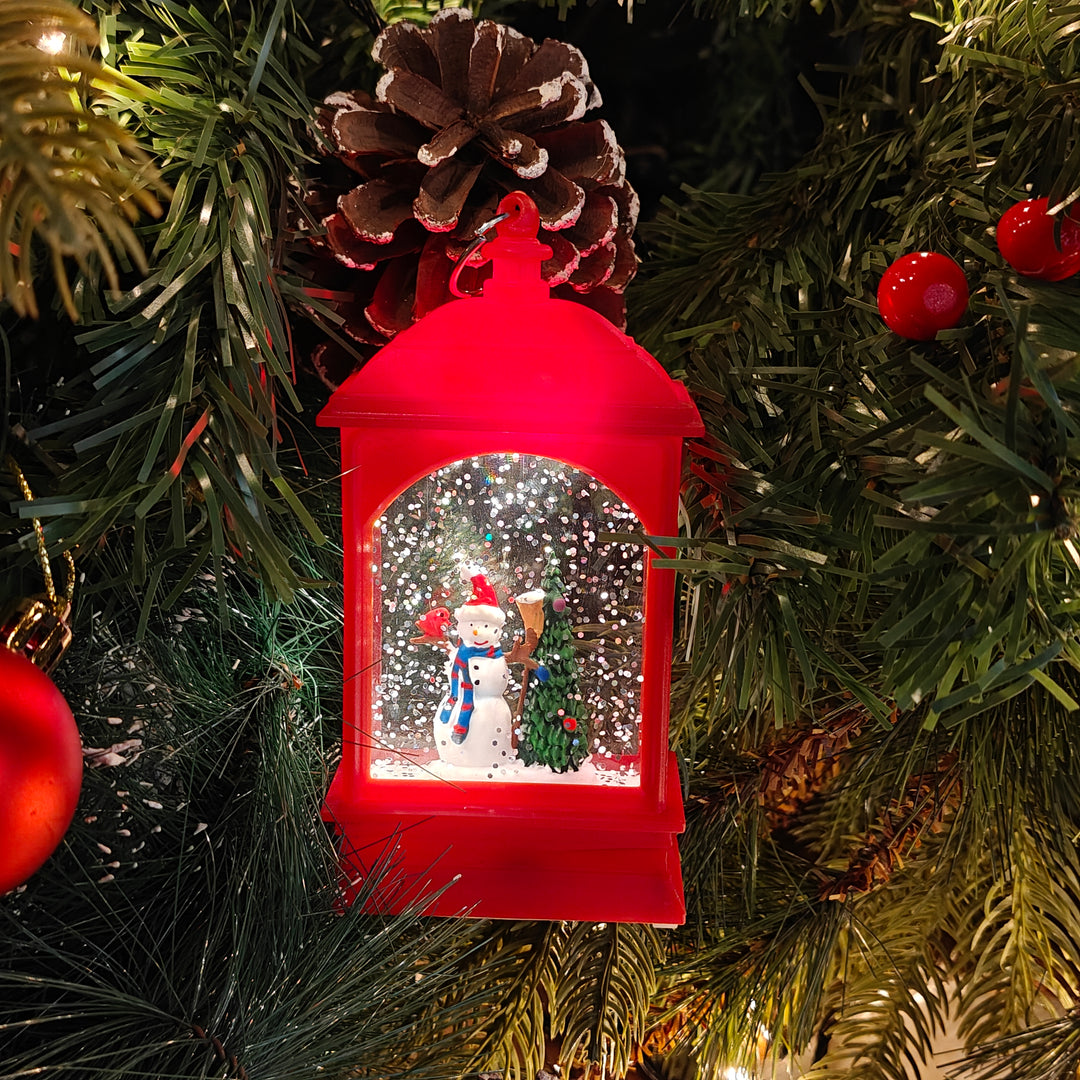 Light-Up Snowman Lantern Ornament