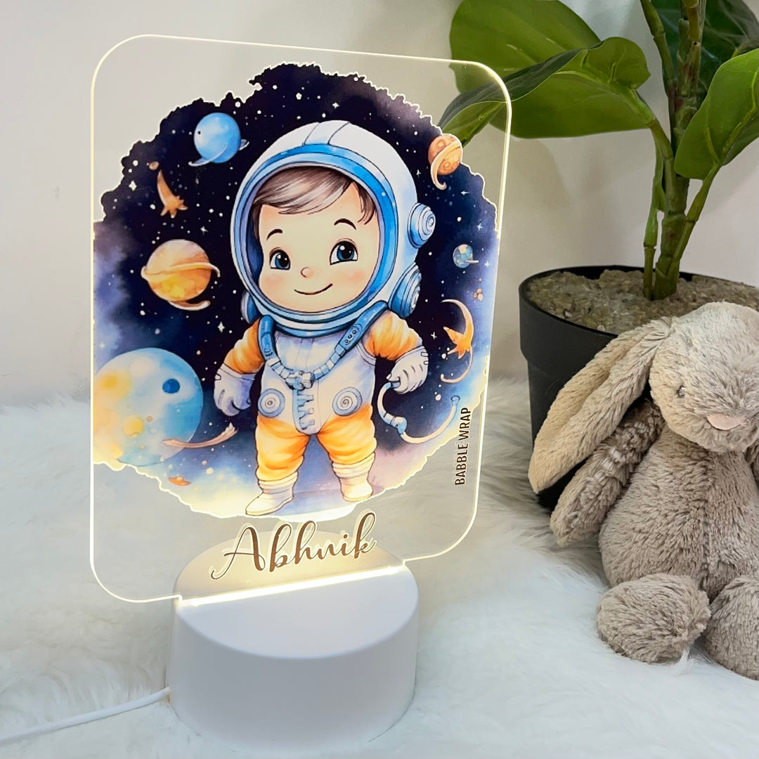 Acrylic LED Night Lamp - Space Explorer