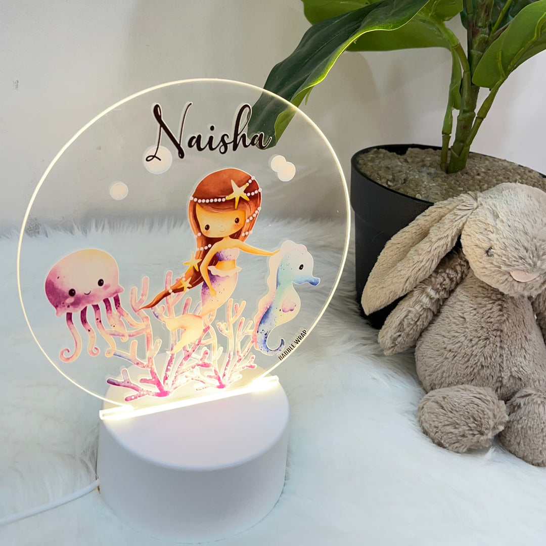 Acrylic LED Night Lamp - Mermaid's Glow