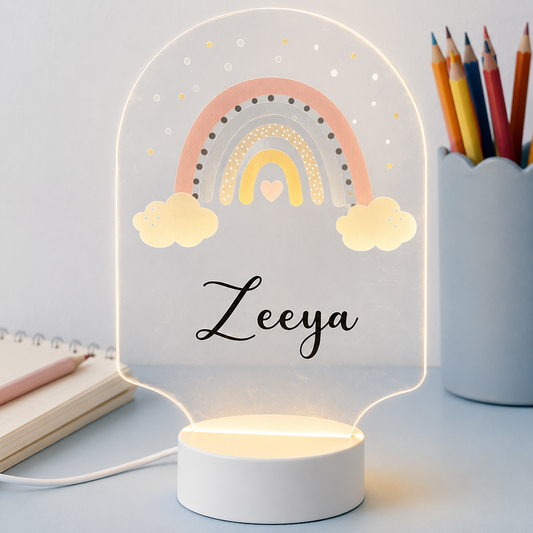 Acrylic LED Night Lamp- Rainbow (Arch)