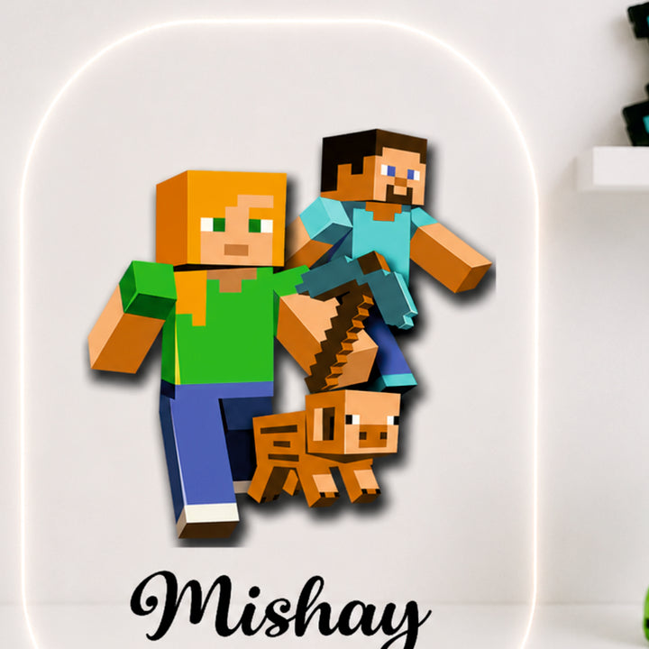 Acrylic LED Night Lamp - Craft Game Heroes