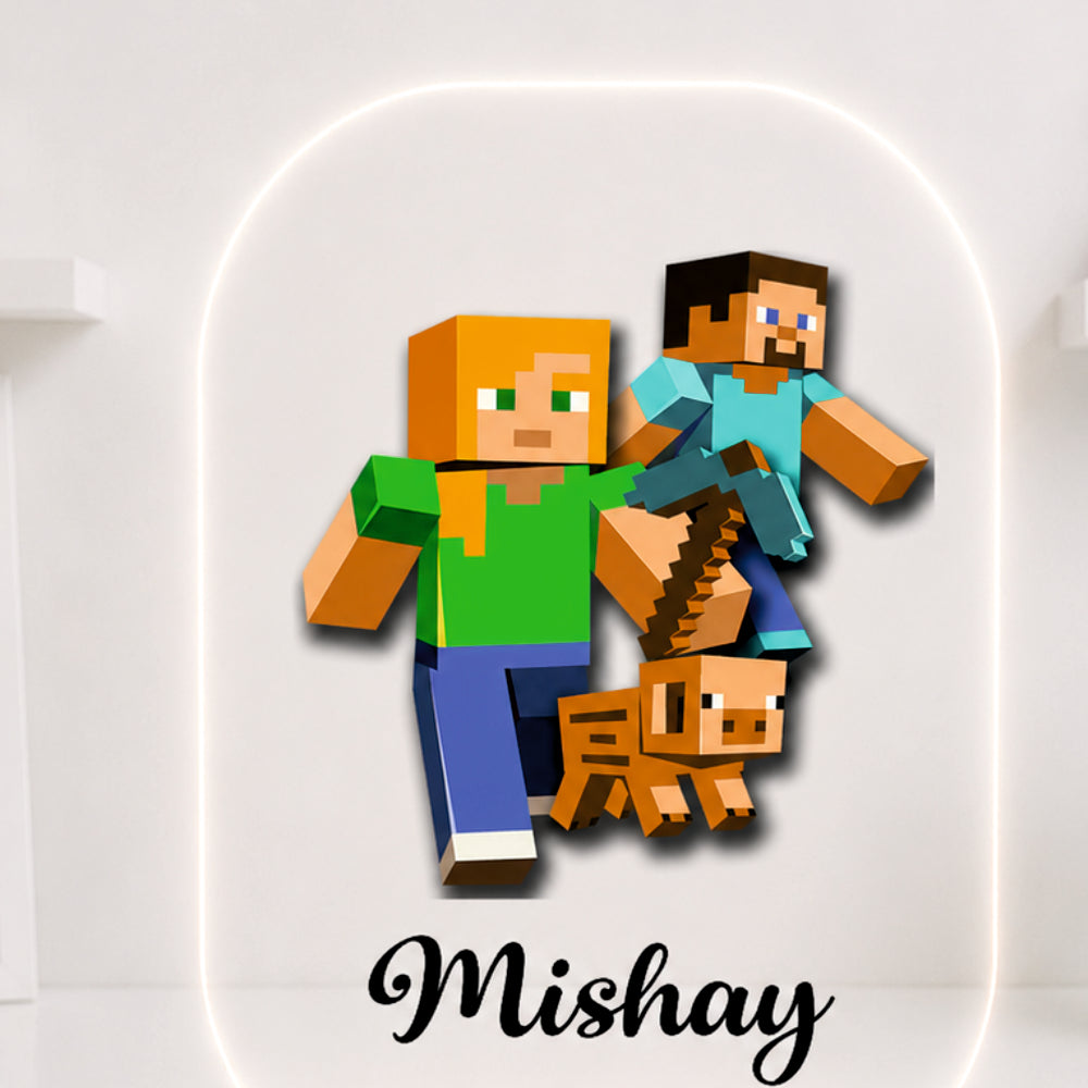 Acrylic LED Night Lamp - Craft Game Heroes