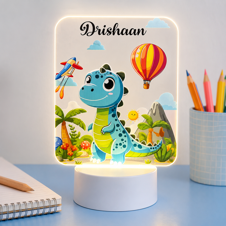 Acrylic LED Night Lamp - Dinosaur