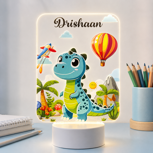 Acrylic LED Night Lamp - Dinosaur