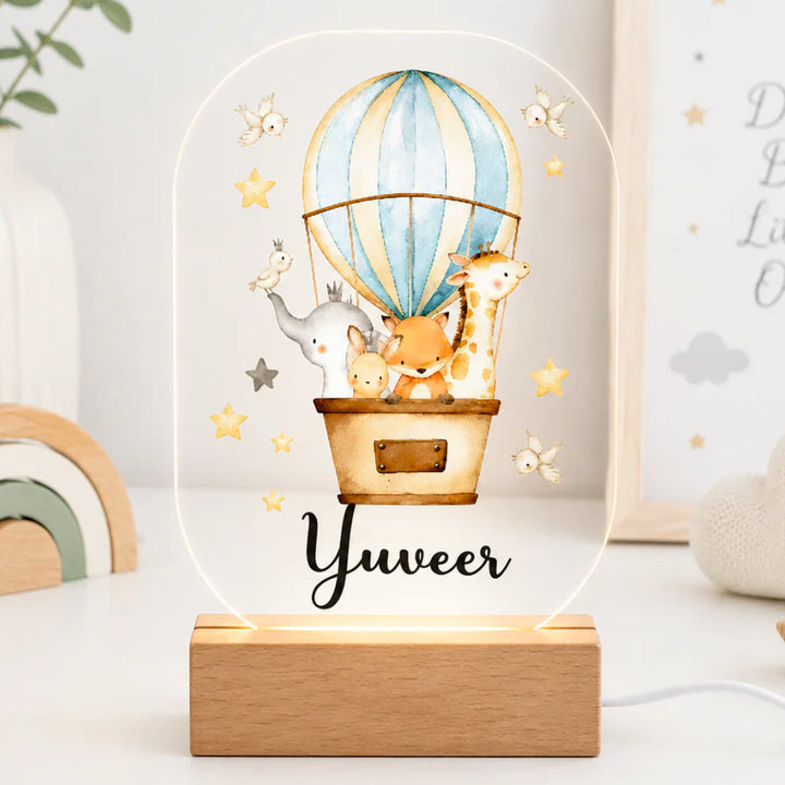 Acrylic LED Night Lamp - Dreamy Balloon Friends