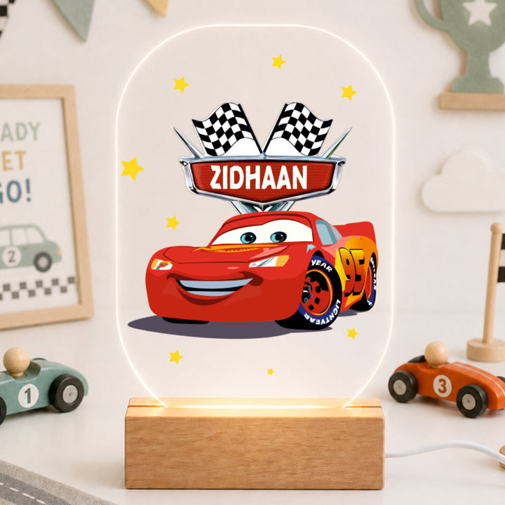 Acrylic LED Night Lamp - McQueen’s Raceway