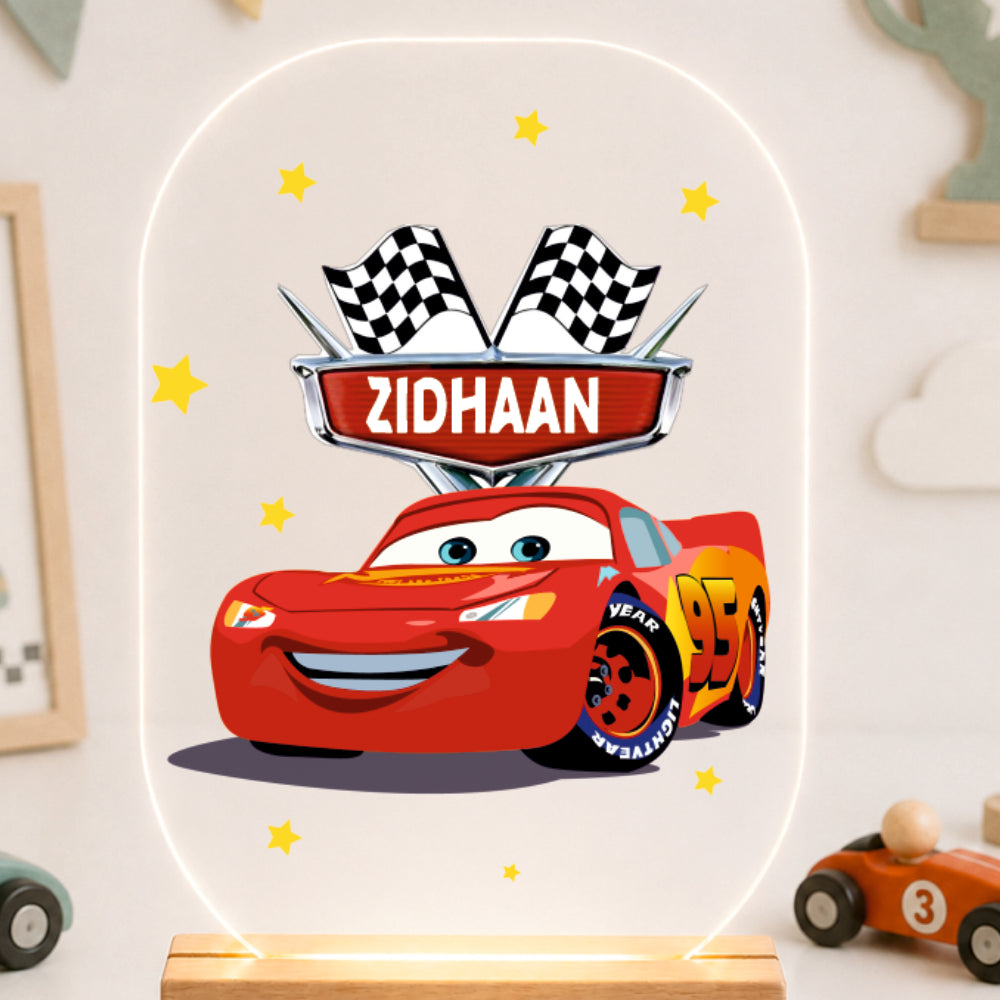 Acrylic LED Night Lamp - McQueen’s Raceway