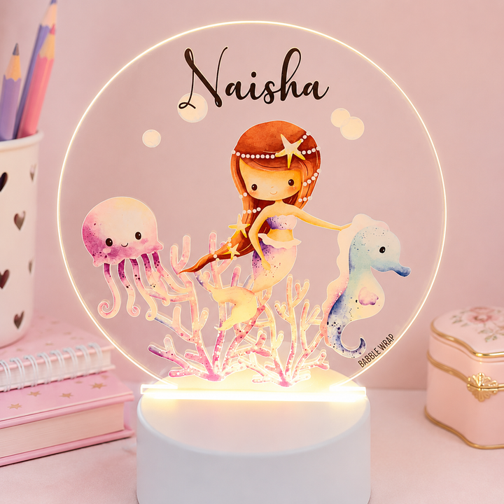 Acrylic LED Night Lamp - Mermaid's Glow