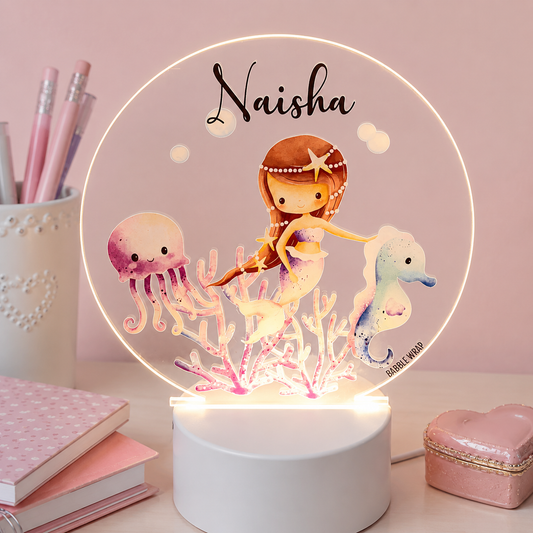 Acrylic LED Night Lamp - Mermaid's Glow