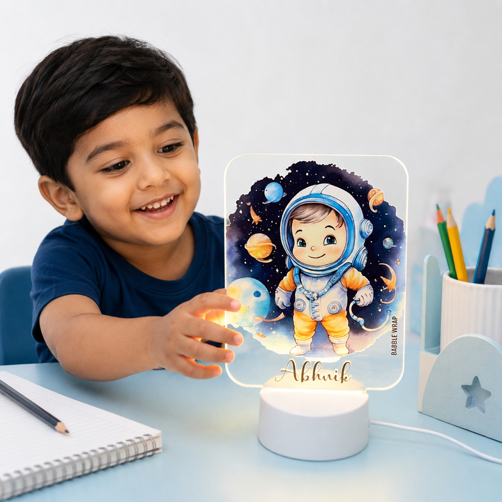 Acrylic LED Night Lamp - Space Explorer
