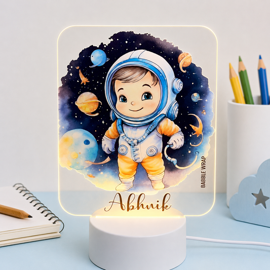 Acrylic LED Night Lamp - Space Explorer