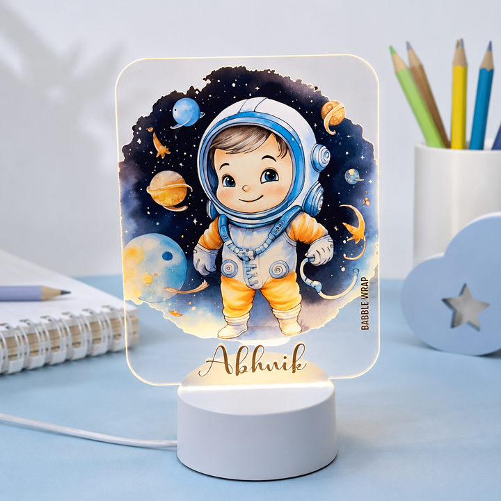 Acrylic LED Night Lamp - Space Explorer