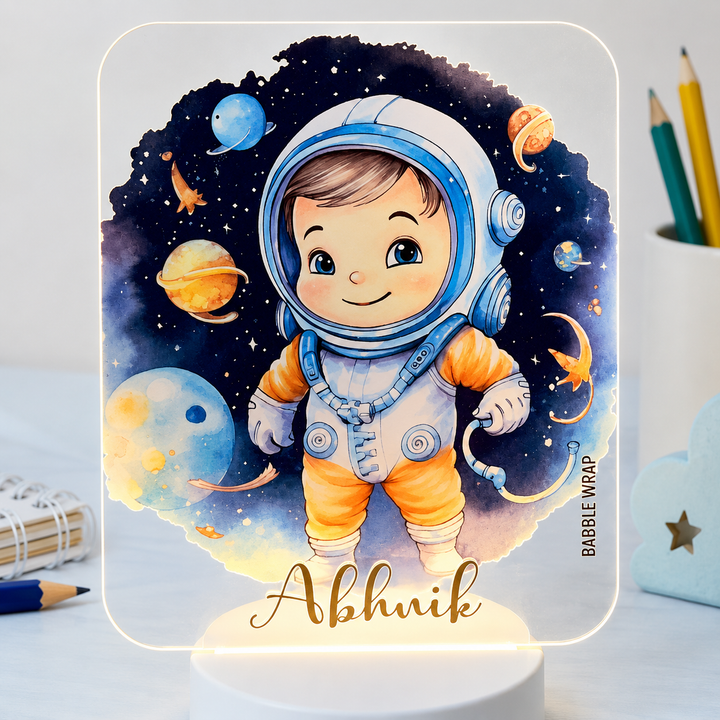 Acrylic LED Night Lamp - Space Explorer