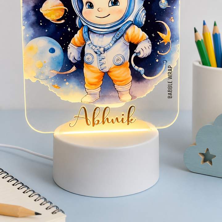 Acrylic LED Night Lamp - Space Explorer