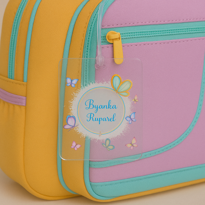 Acrylic Luggage Tag - Butterfly Wings