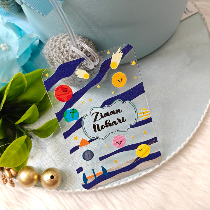 Acrylic Luggage Tag - Cosmic Cheers