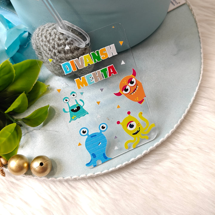 Acrylic Luggage Tag - Monster Mash