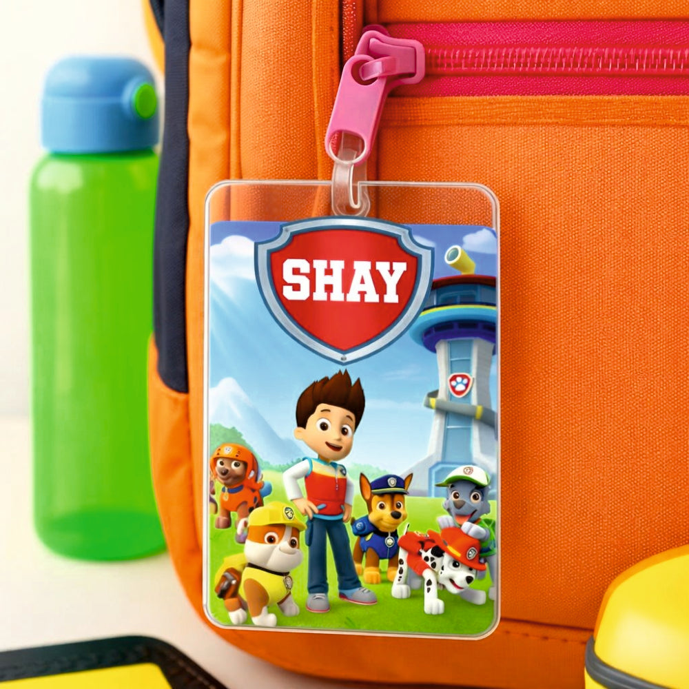 Acrylic Luggage Tag - Paw Patrol