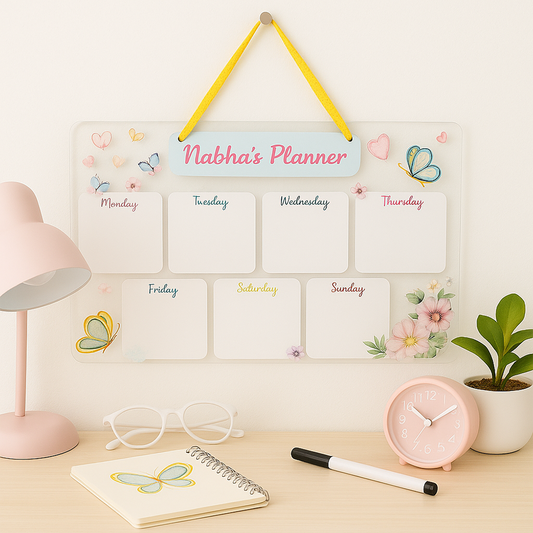 Acrylic planner - Butterfly Wings