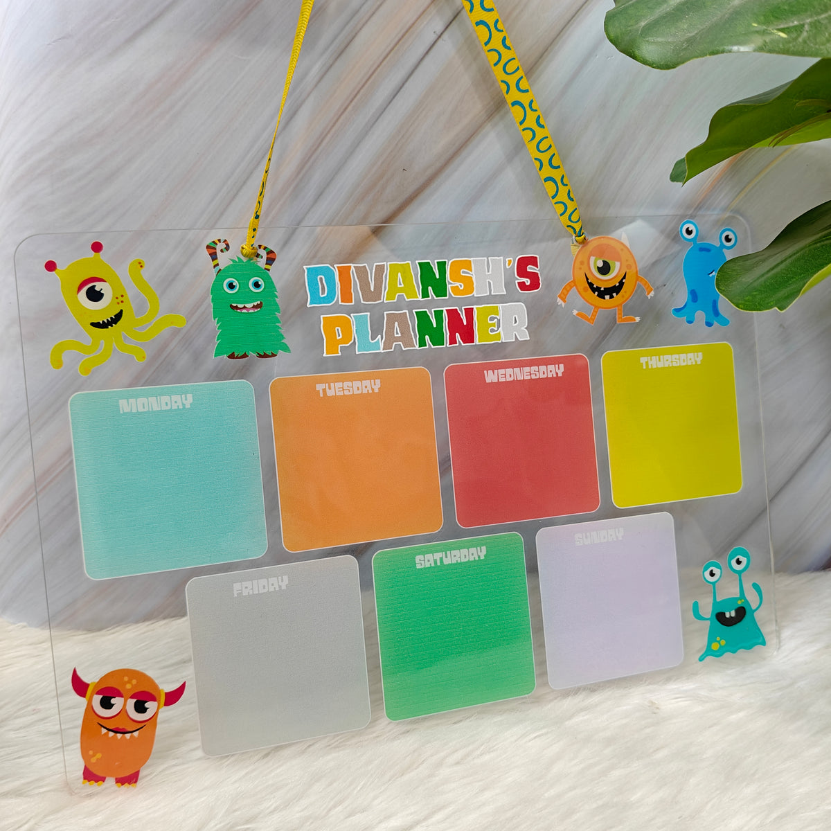 Acrylic planner - Monster Mash