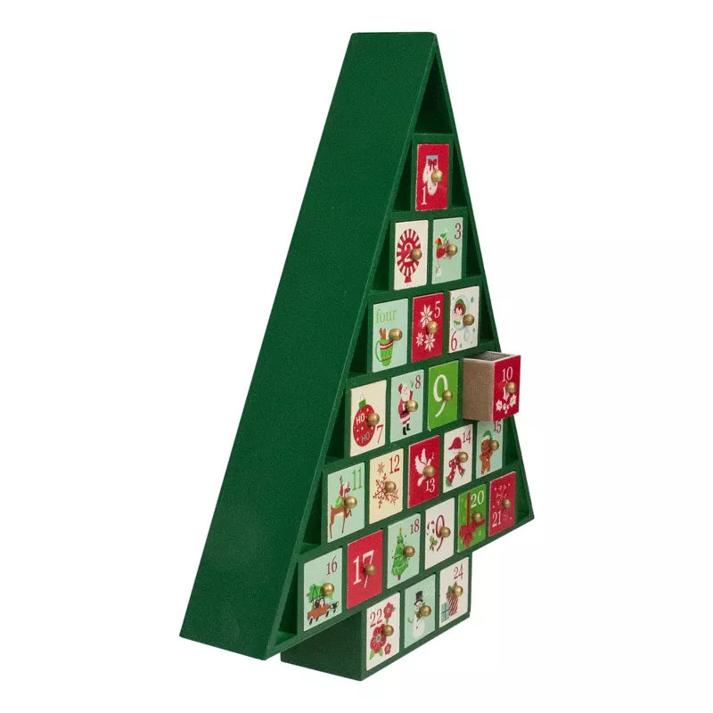 Babble Wrap Wooden Advent Calendar (Green Tree of Treasures)