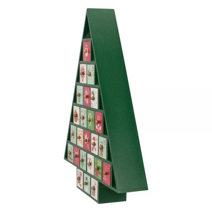 Babble Wrap Wooden Advent Calendar (Green Tree of Treasures)