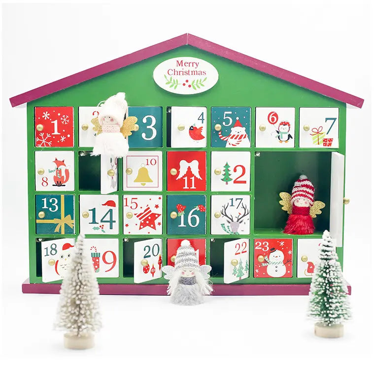 Babble Wrap Wooden Advent Calendar (Tinsel Town House)