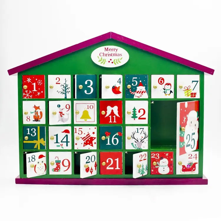 Babble Wrap Wooden Advent Calendar (Tinsel Town House)