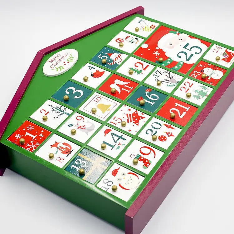 Babble Wrap Wooden Advent Calendar (Tinsel Town House)