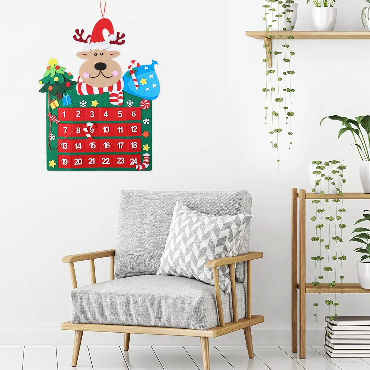 Babble Wrap 25" Felt Advent Calendar (Magical Reindeer Journey)