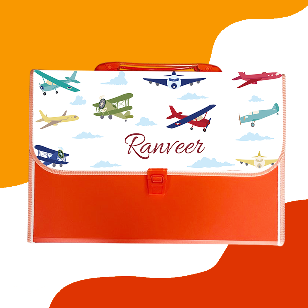 Personalised Folder -Airplanes