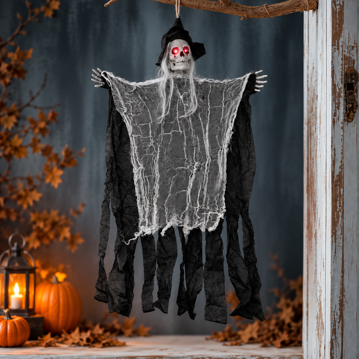 Animated Creepy Cackler – Phantom White