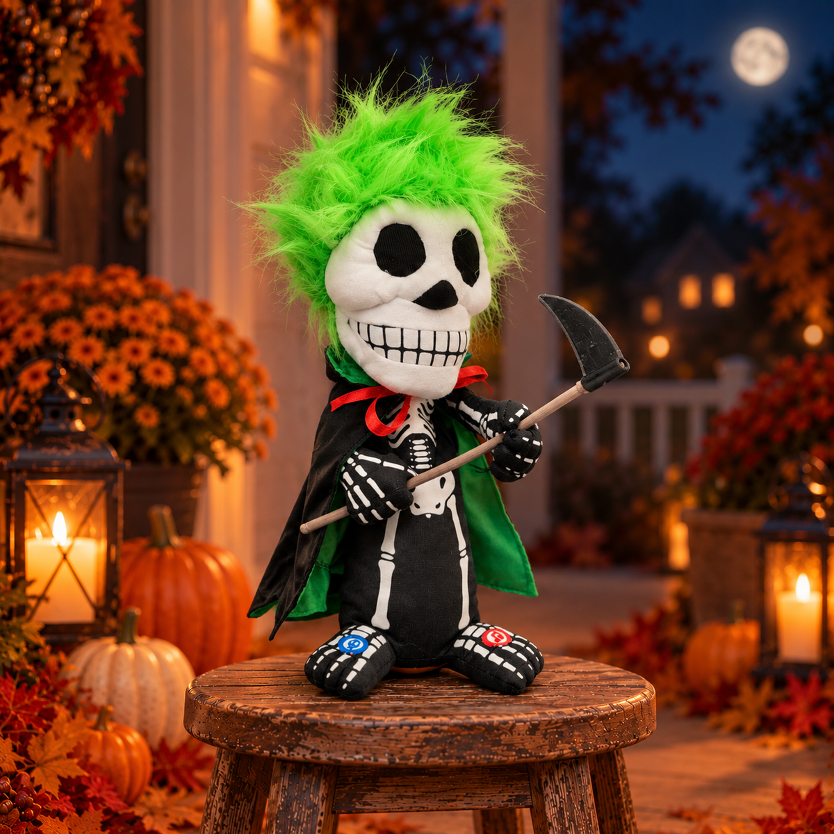 Animated Skeleton Rockstar - Grim Shredder