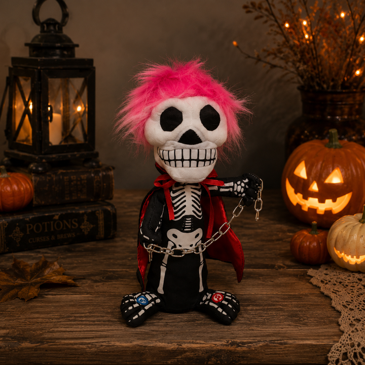 Animated Skeleton Rockstar – Chainsaw Punk