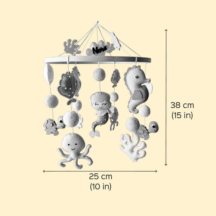 Babble Wrap Cot / Crib Mobile - Penguin Dreamland
