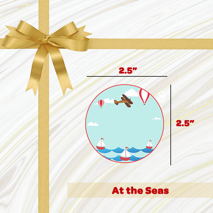 Personalised Gift Sticker - At the Seas - Set of 60