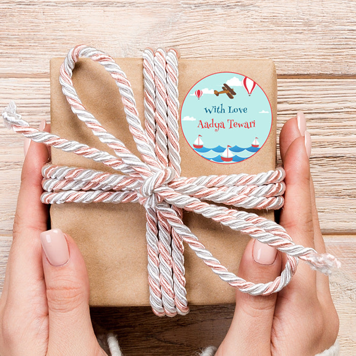 Personalised Gift Sticker - At the Seas - Set of 60