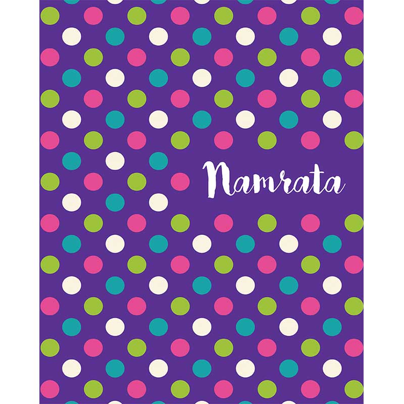 Blue Polka Hardbound Notebook