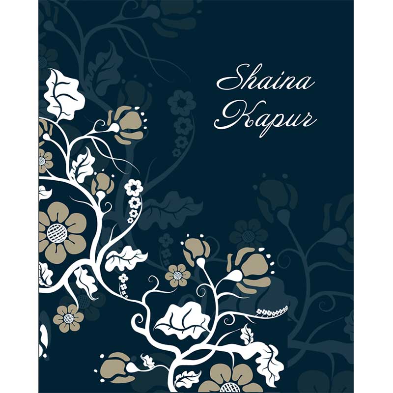 White Garden Hardbound Notebook